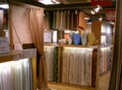 カーテン窓装飾のフロア